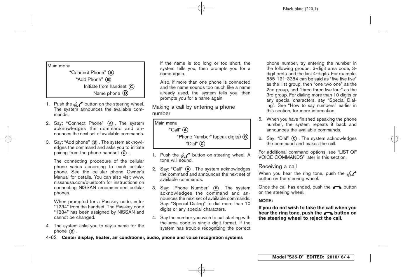 NISSAN 2011 Rogue - Owner's Manual User Manual | Page 220 / 369