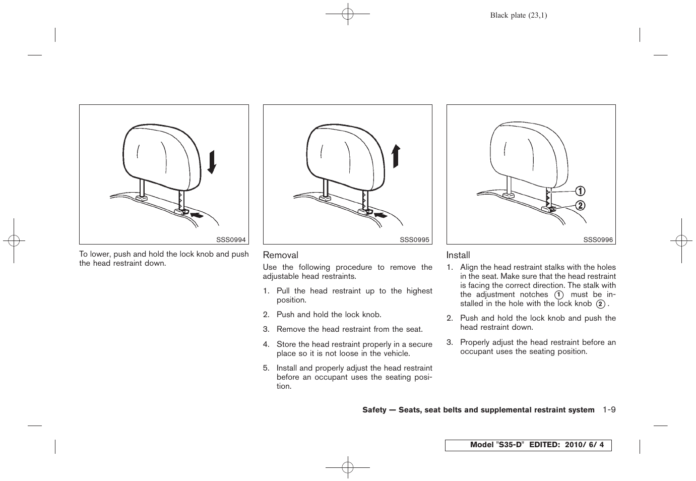 NISSAN 2011 Rogue - Owner's Manual User Manual | Page 25 / 369