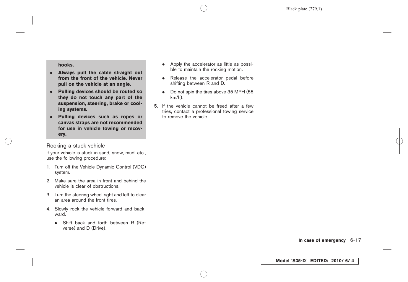 NISSAN 2011 Rogue - Owner's Manual User Manual | Page 279 / 369