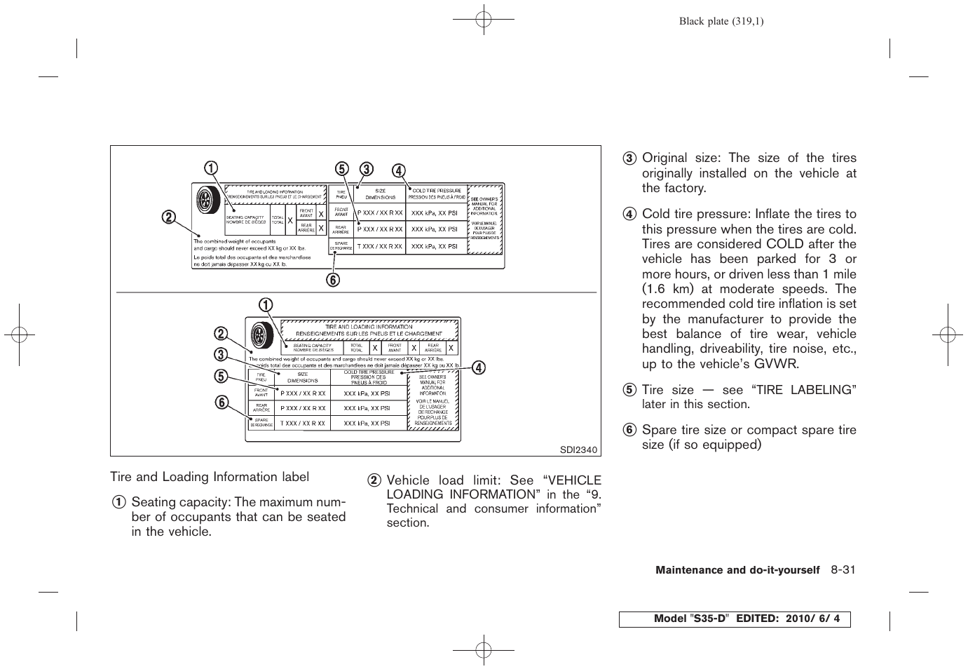 NISSAN 2011 Rogue - Owner's Manual User Manual | Page 319 / 369