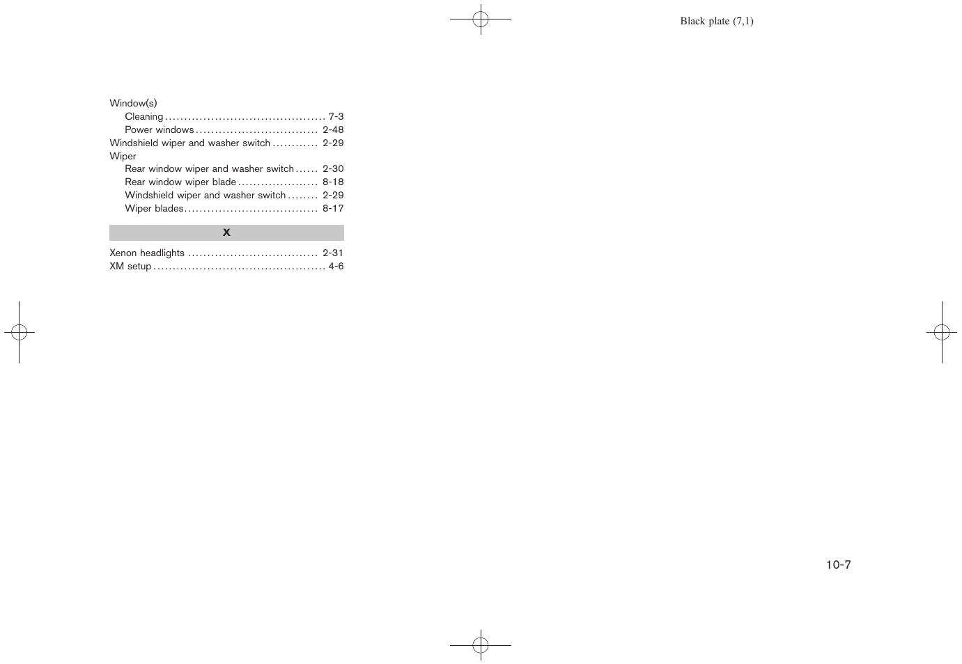 NISSAN 2011 Rogue - Owner's Manual User Manual | Page 367 / 369