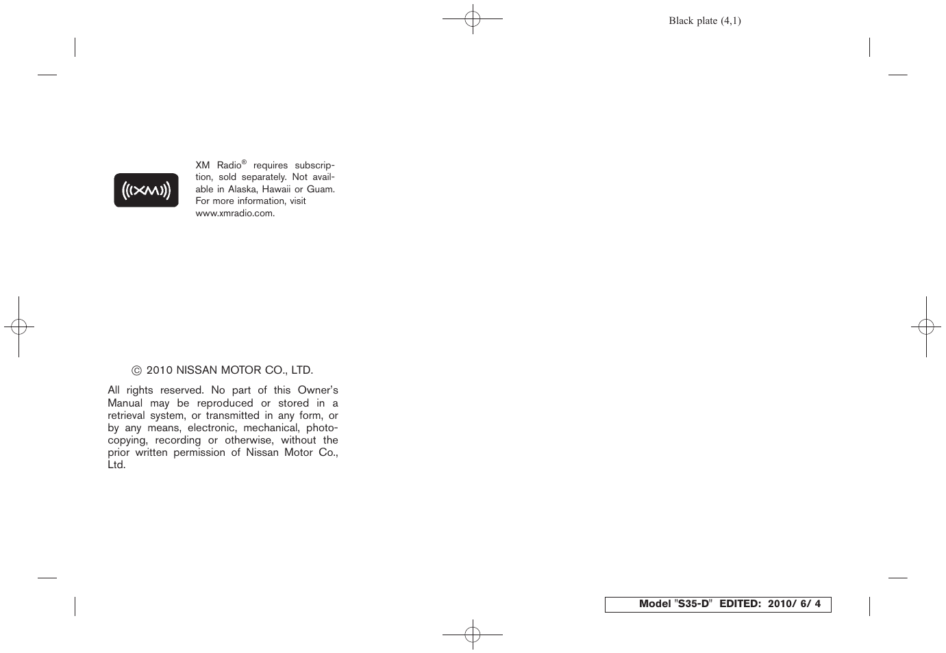 NISSAN 2011 Rogue - Owner's Manual User Manual | Page 4 / 369