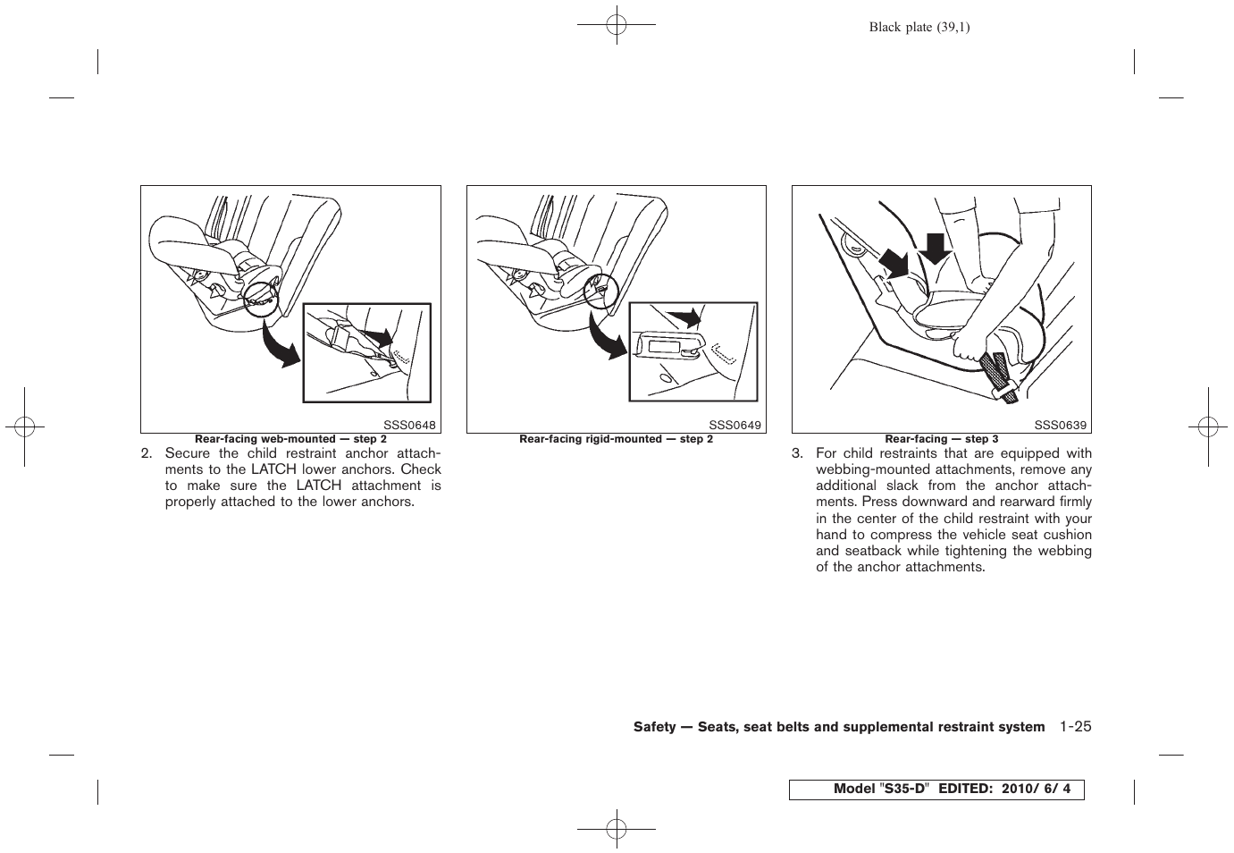 NISSAN 2011 Rogue - Owner's Manual User Manual | Page 41 / 369