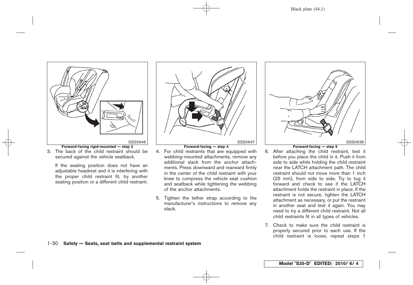 NISSAN 2011 Rogue - Owner's Manual User Manual | Page 46 / 369