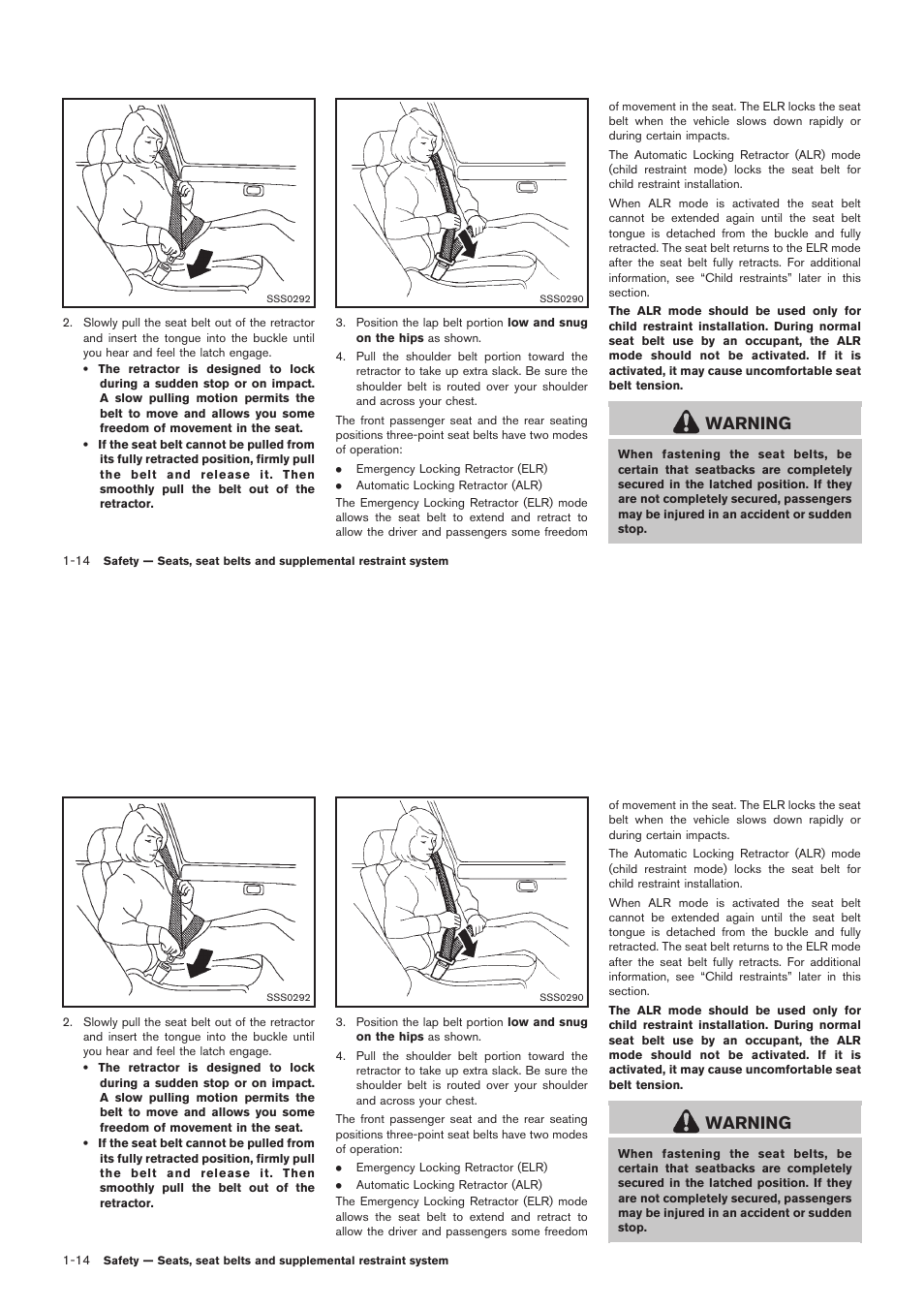 Warning | NISSAN 2012 Rogue - Owner's Manual User Manual | Page 31 / 378