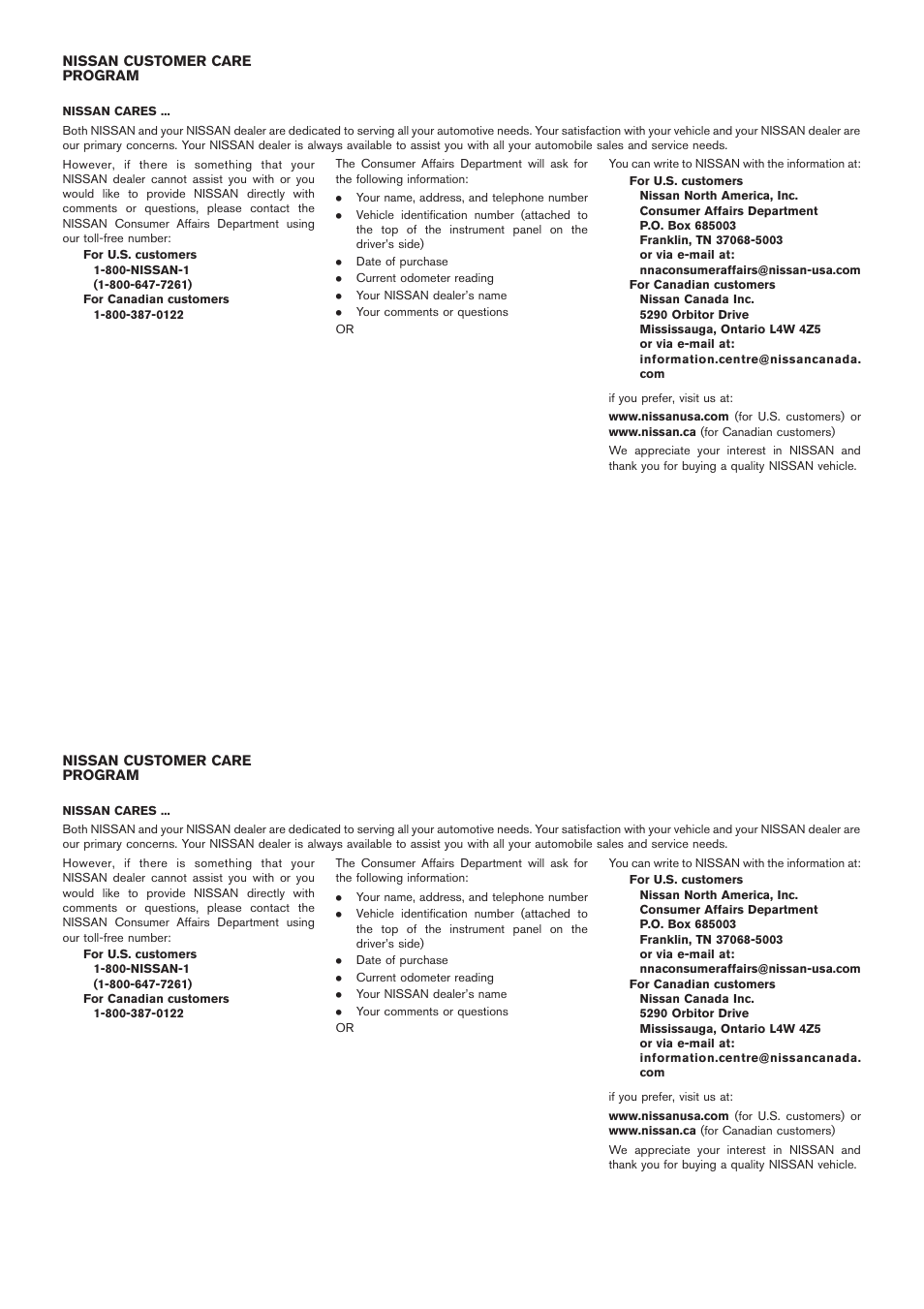 NISSAN 2012 Rogue - Owner's Manual User Manual | Page 5 / 378