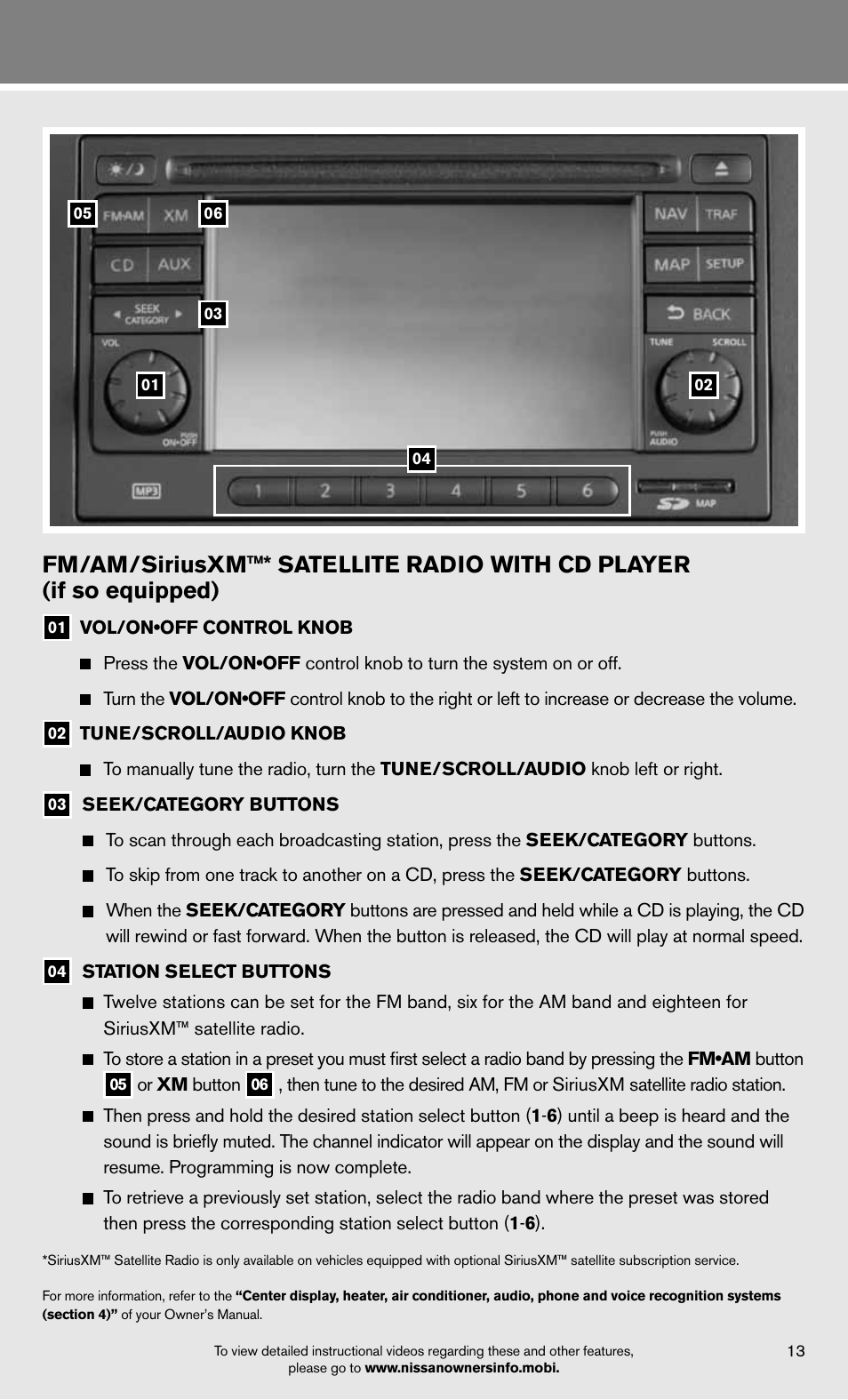 NISSAN 2012 Rogue - Quick Reference Guide User Manual | Page 15 / 20
