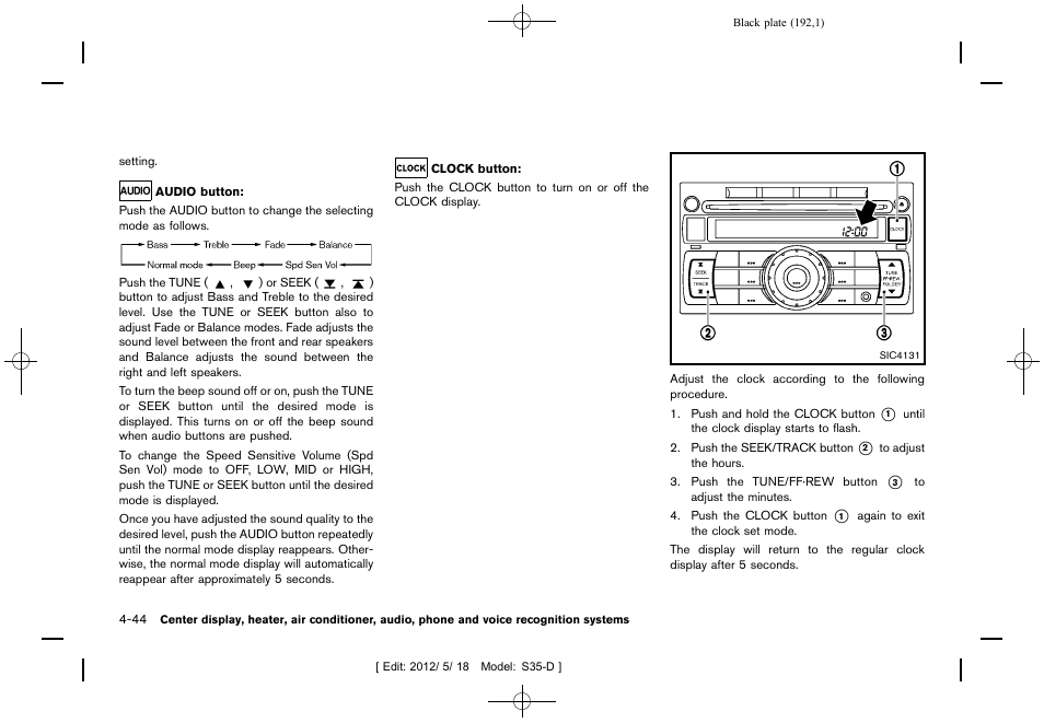 NISSAN 2013 Rogue - Owner's Manual User Manual | Page 194 / 371