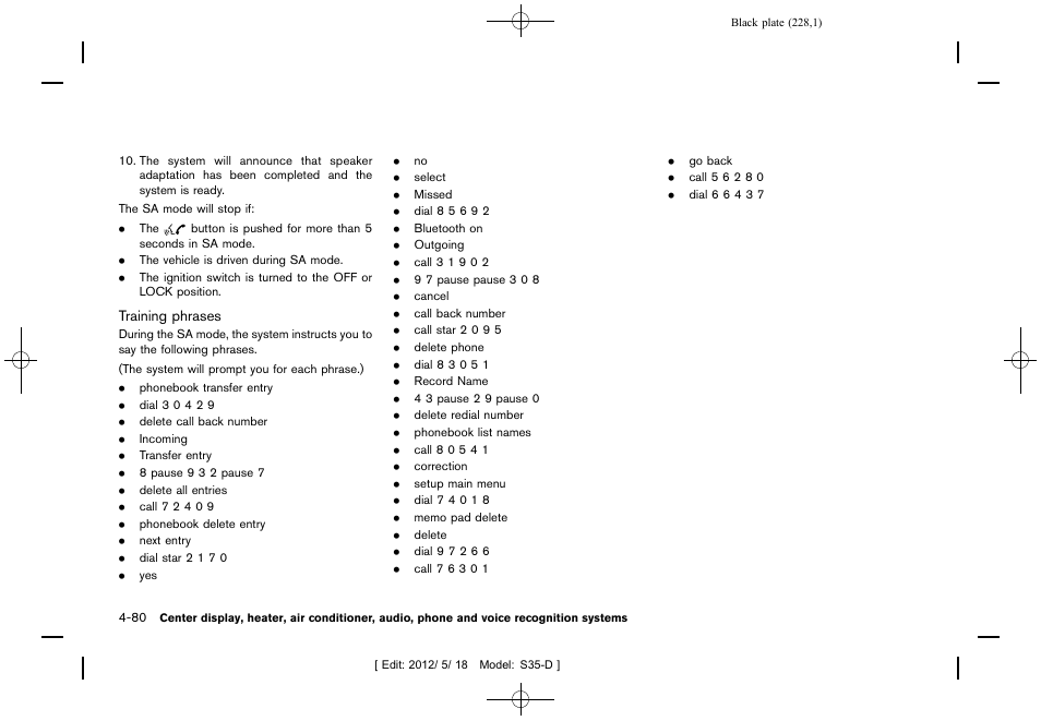 NISSAN 2013 Rogue - Owner's Manual User Manual | Page 230 / 371