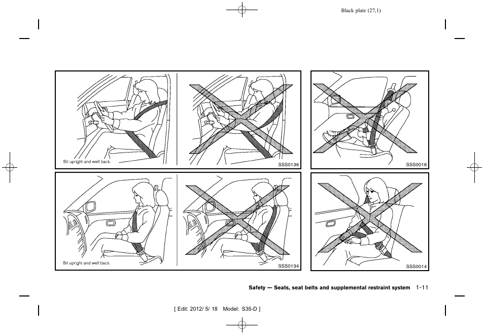 NISSAN 2013 Rogue - Owner's Manual User Manual | Page 29 / 371