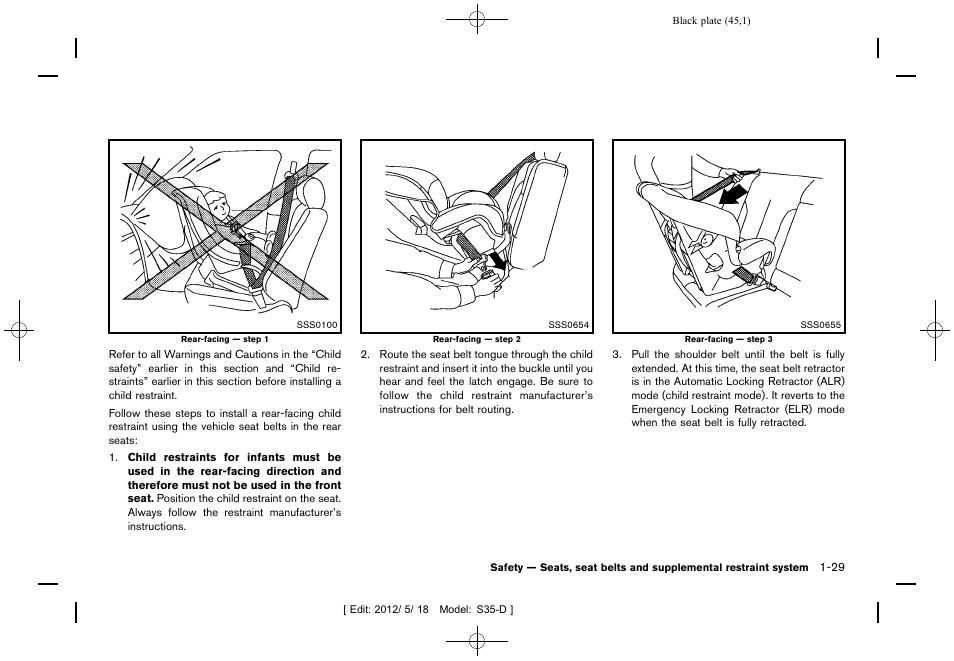 NISSAN 2013 Rogue - Owner's Manual User Manual | Page 47 / 371