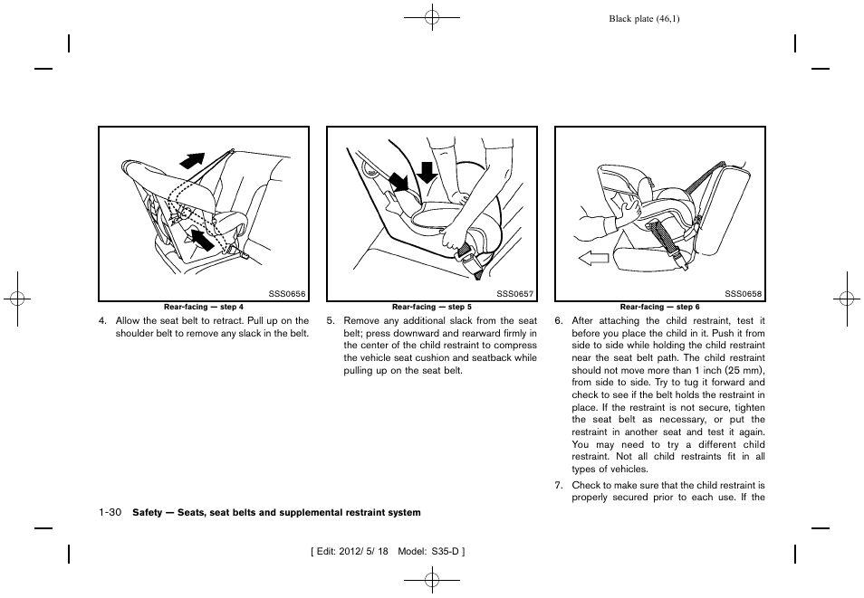 NISSAN 2013 Rogue - Owner's Manual User Manual | Page 48 / 371