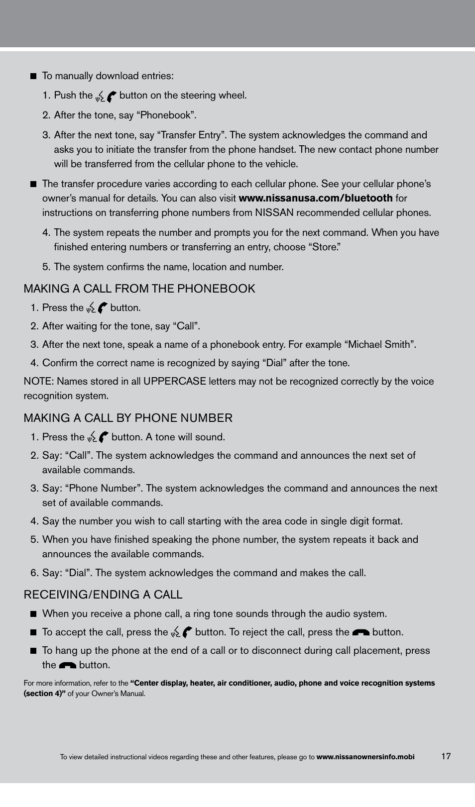 NISSAN 2013 Rogue - Quick Reference Guide User Manual | Page 19 / 20