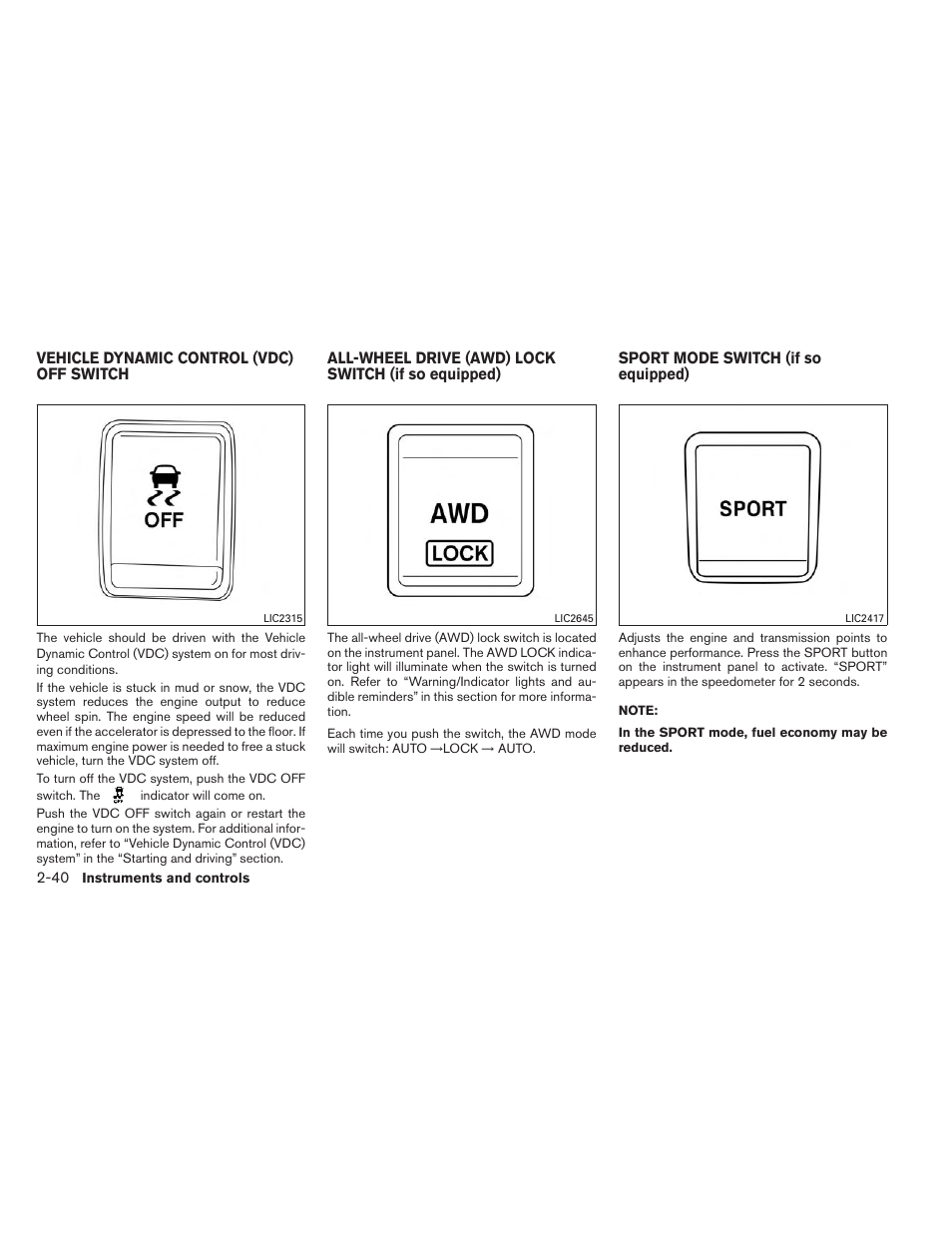 NISSAN 2014 Rogue - Owner's Manual User Manual | Page 125 / 442