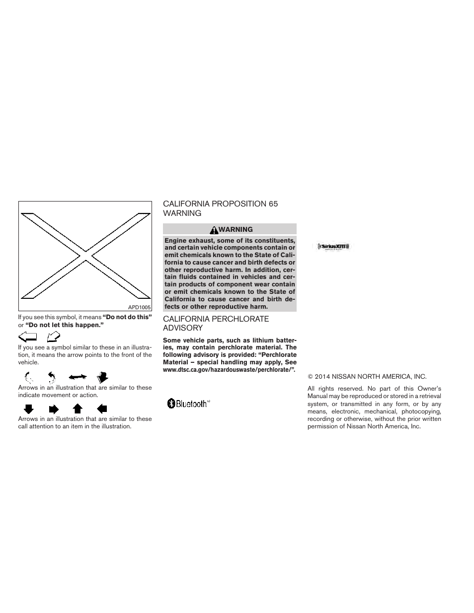 NISSAN 2014 Rogue - Owner's Manual User Manual | Page 14 / 442