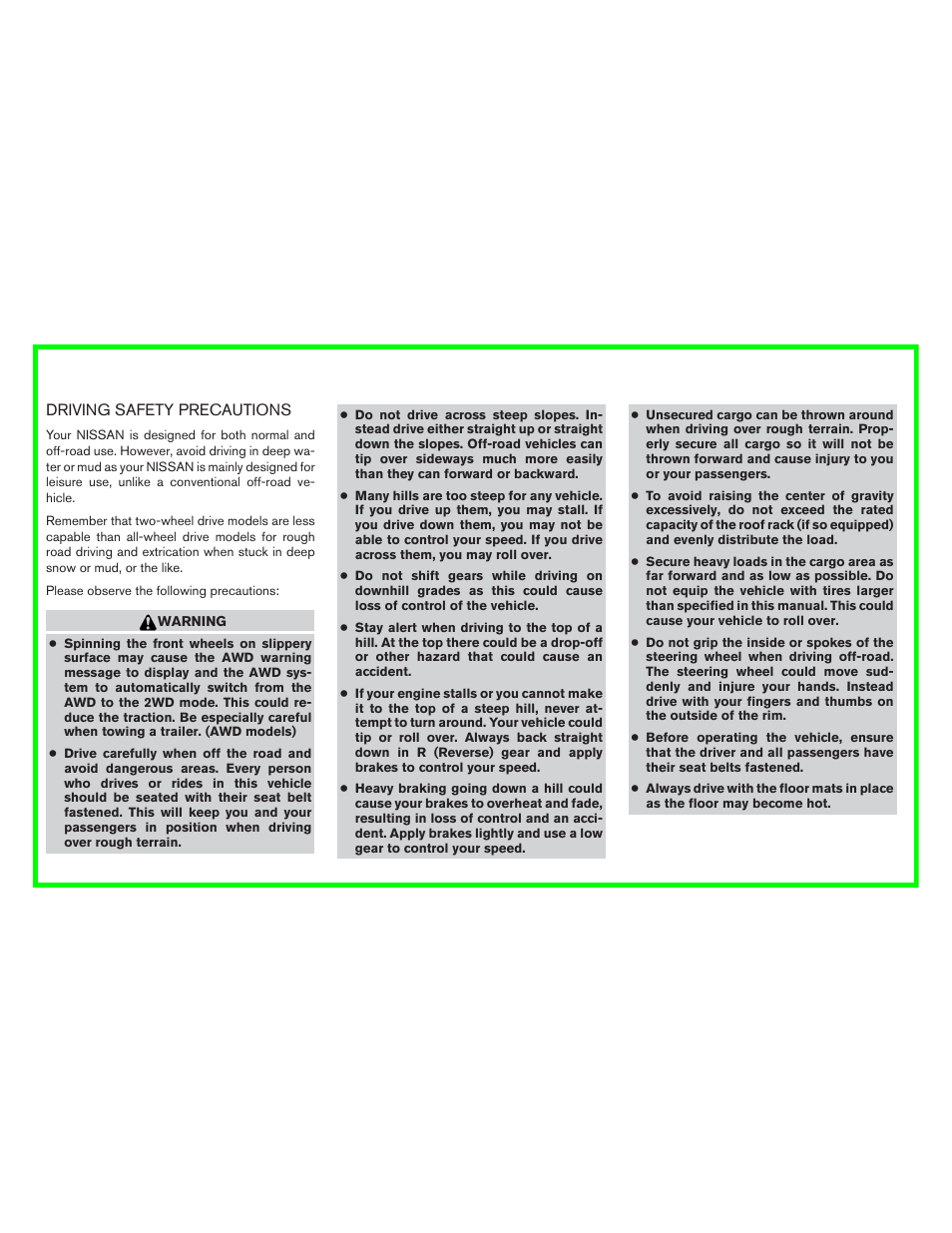 NISSAN 2014 Rogue - Owner's Manual User Manual | Page 5 / 442