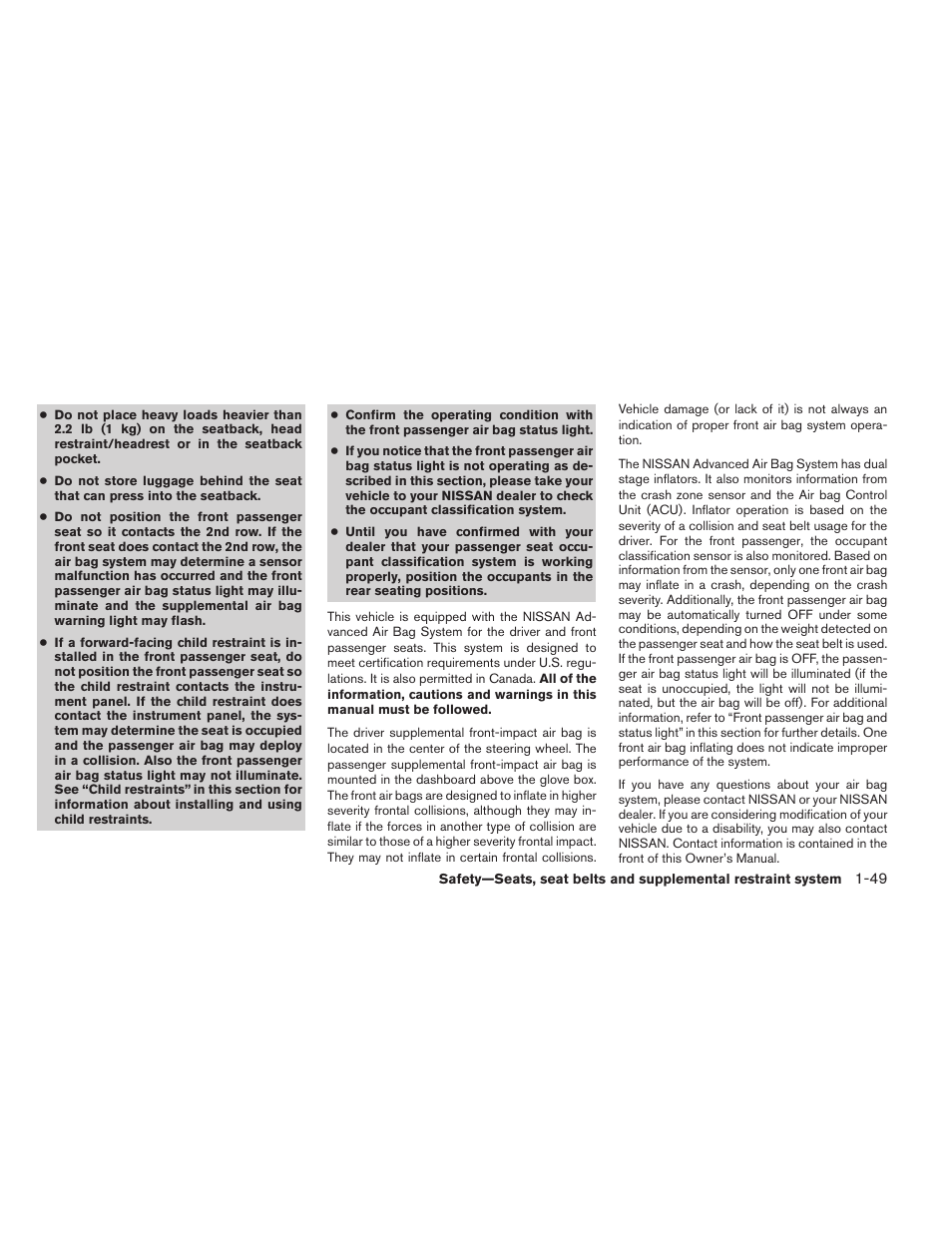 NISSAN 2014 Rogue - Owner's Manual User Manual | Page 76 / 442