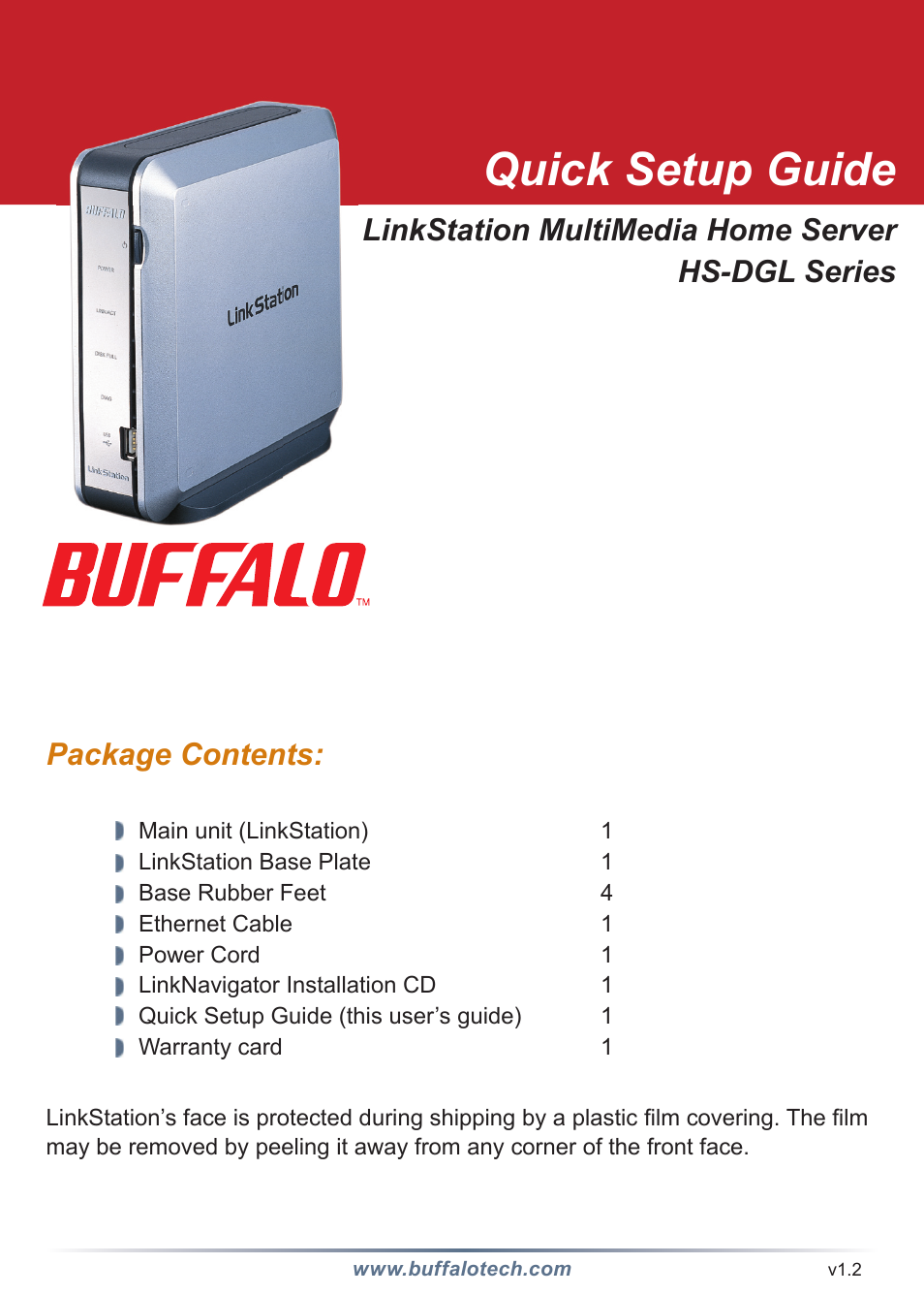 Buffalo Technology LINKSTATION HS-DGL User Manual | 9 pages