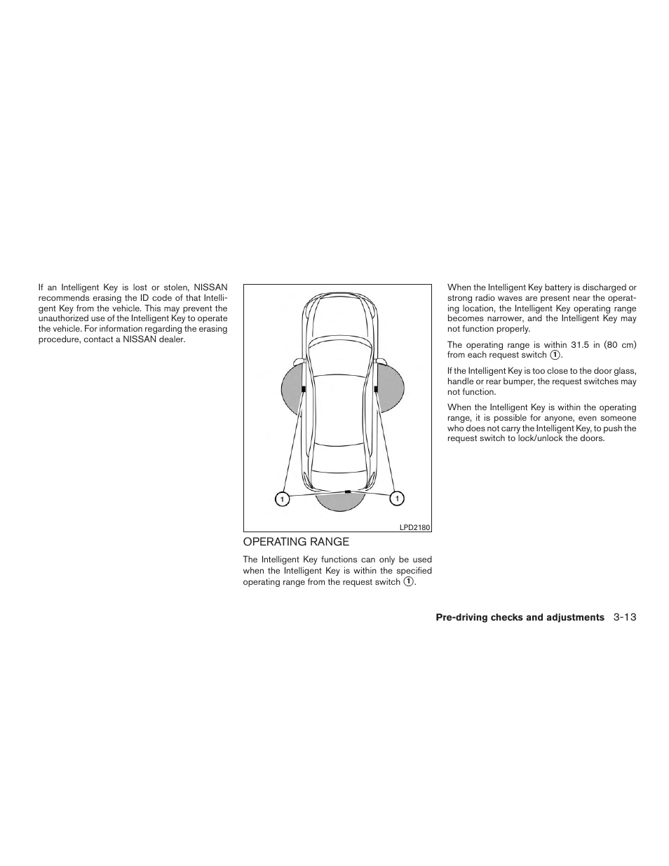 Operating range -13 | NISSAN 2015 Rogue - Owner's Manual User Manual | Page 154 / 440