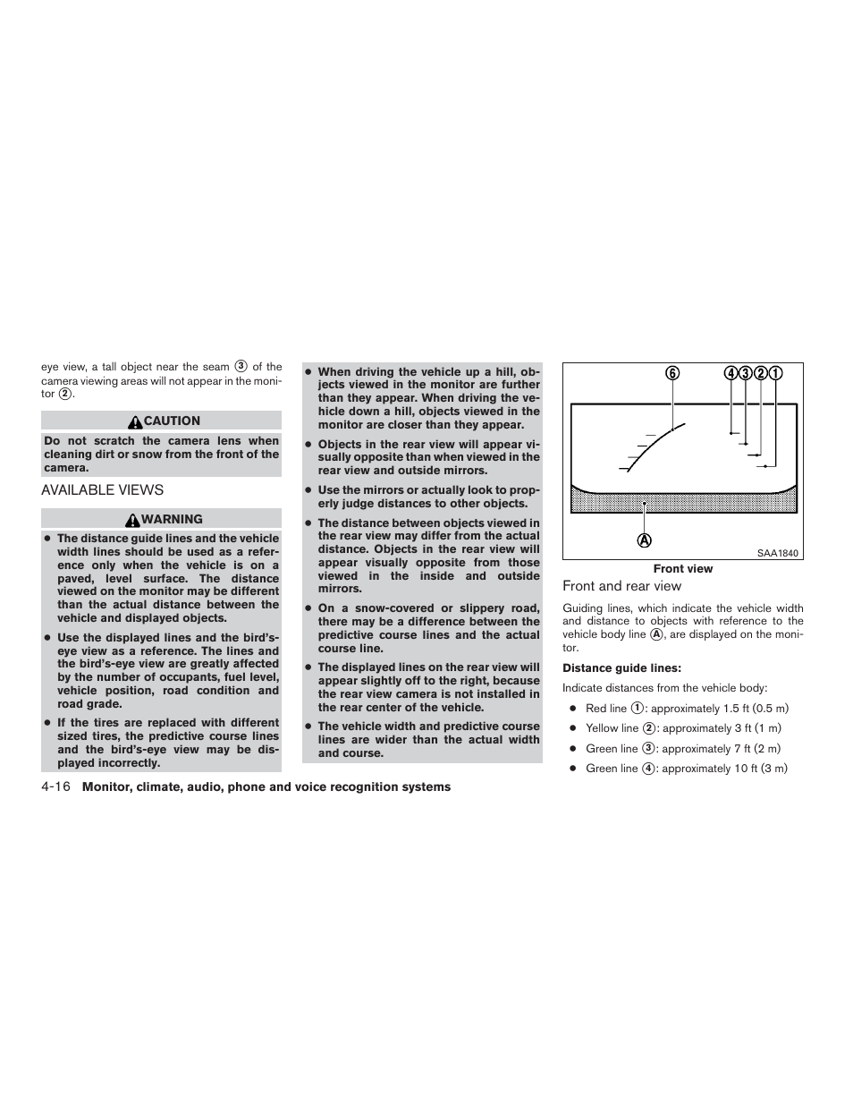 Available views -16 | NISSAN 2015 Rogue - Owner's Manual User Manual | Page 193 / 440