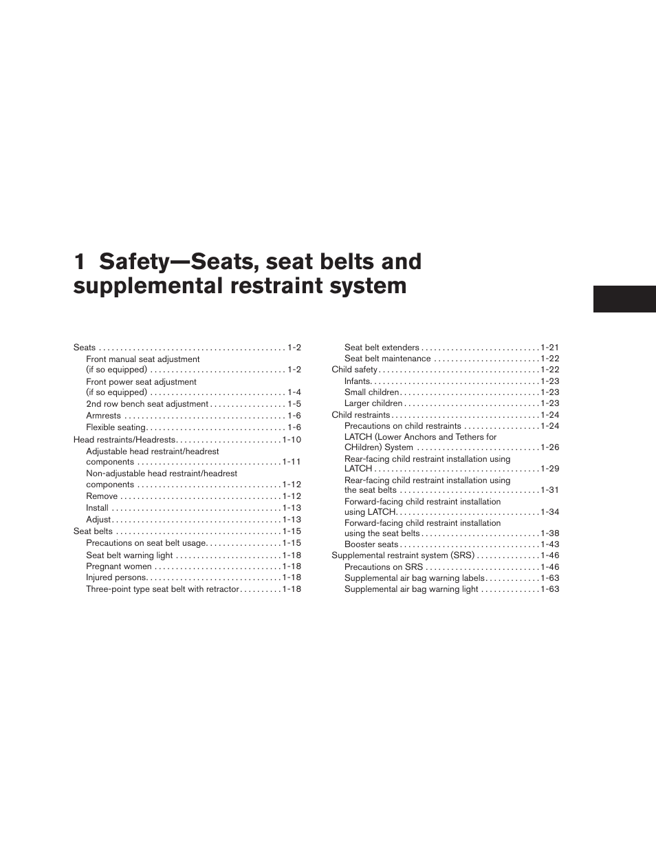 NISSAN 2015 Rogue - Owner's Manual User Manual | Page 20 / 440