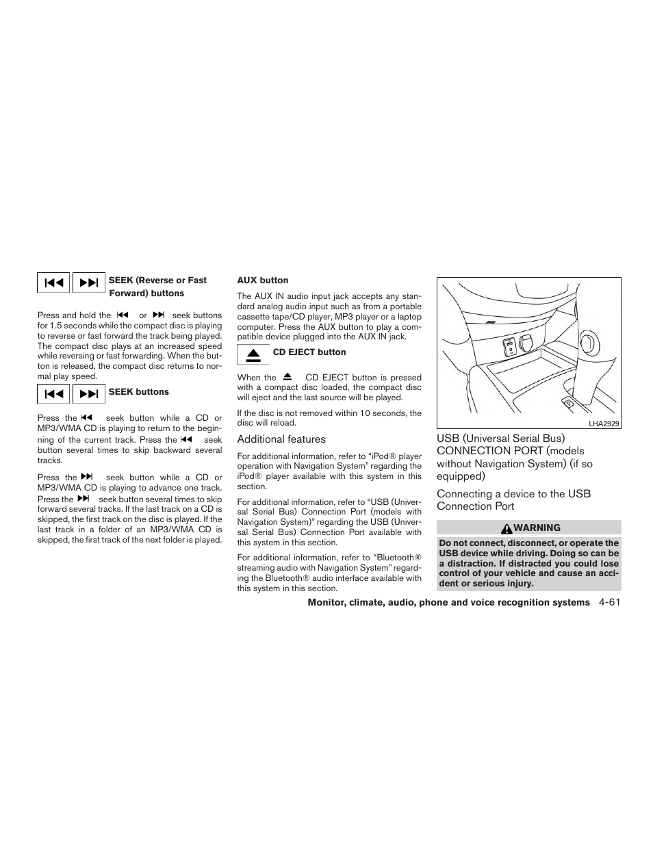 NISSAN 2015 Rogue - Owner's Manual User Manual | Page 238 / 440