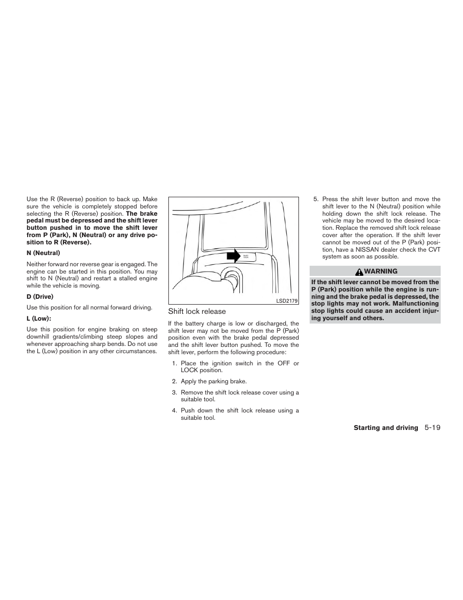 NISSAN 2015 Rogue - Owner's Manual User Manual | Page 298 / 440