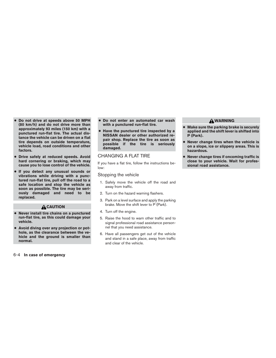 Changing a flat tire -4 | NISSAN 2015 Rogue - Owner's Manual User Manual | Page 337 / 440