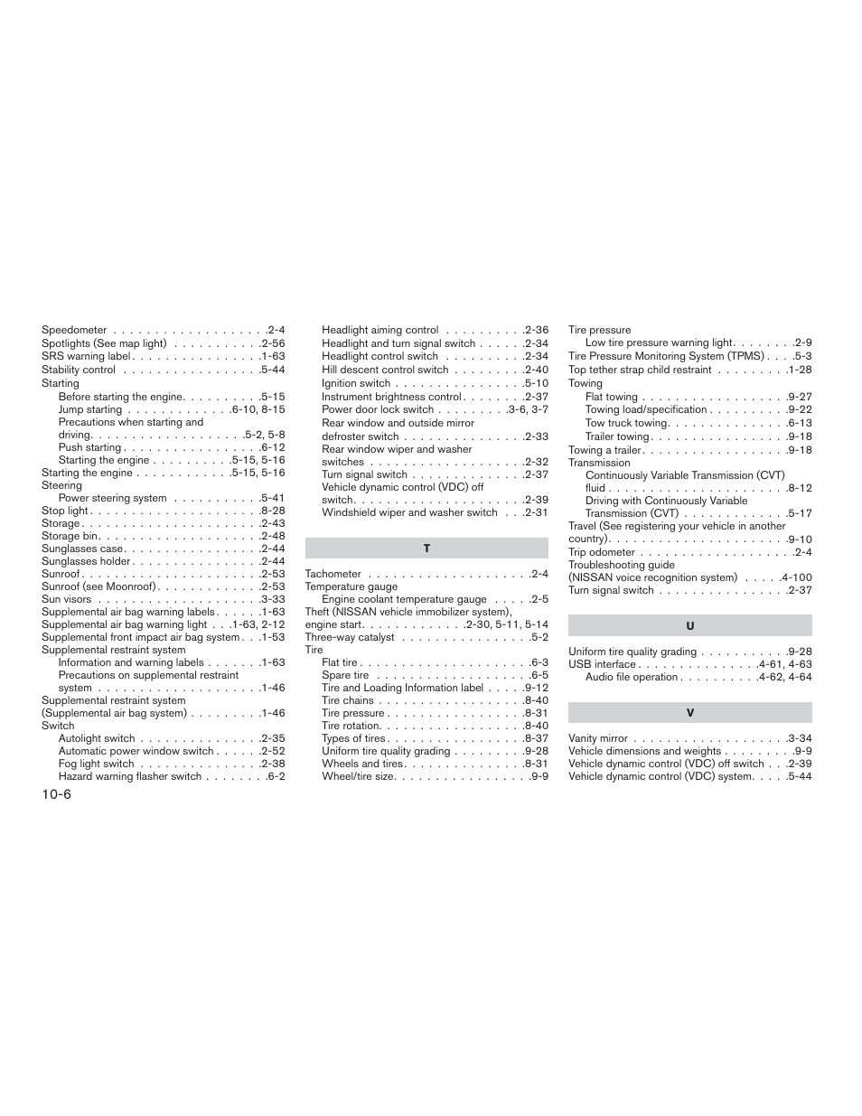 NISSAN 2015 Rogue - Owner's Manual User Manual | Page 437 / 440