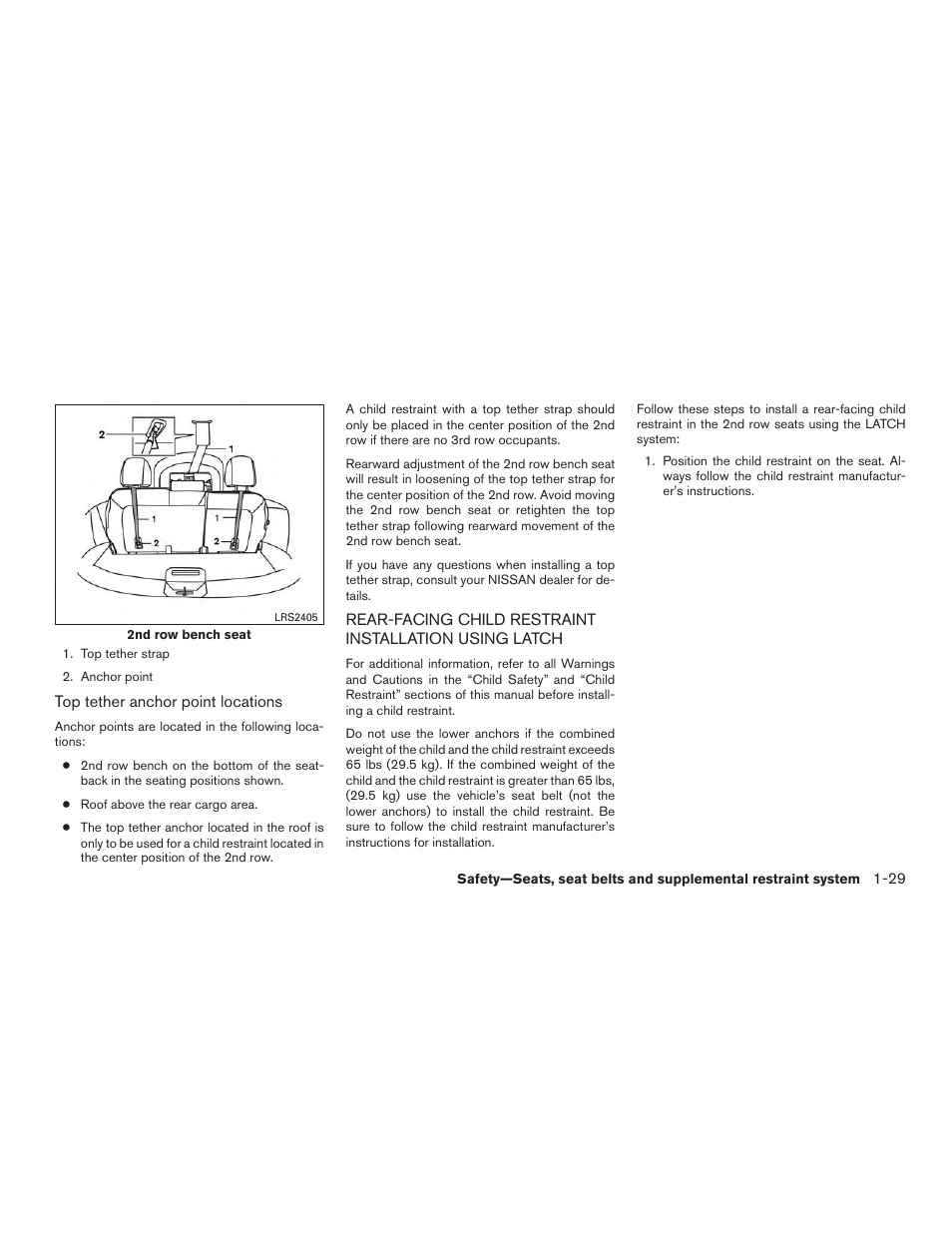 NISSAN 2015 Rogue - Owner's Manual User Manual | Page 48 / 440