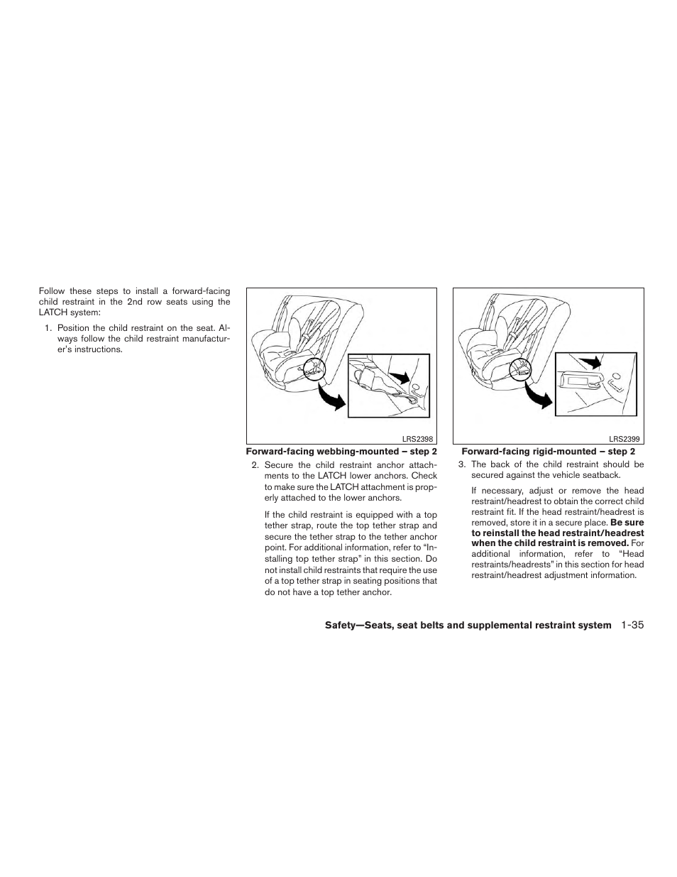 NISSAN 2015 Rogue - Owner's Manual User Manual | Page 54 / 440