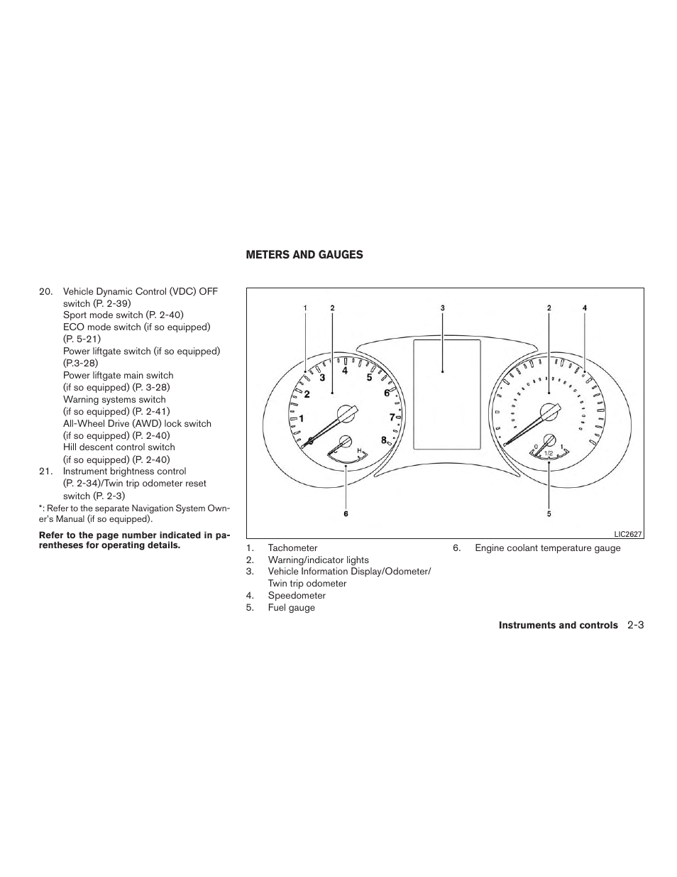 Meters and gauges -3 | NISSAN 2015 Rogue - Owner's Manual User Manual | Page 88 / 440