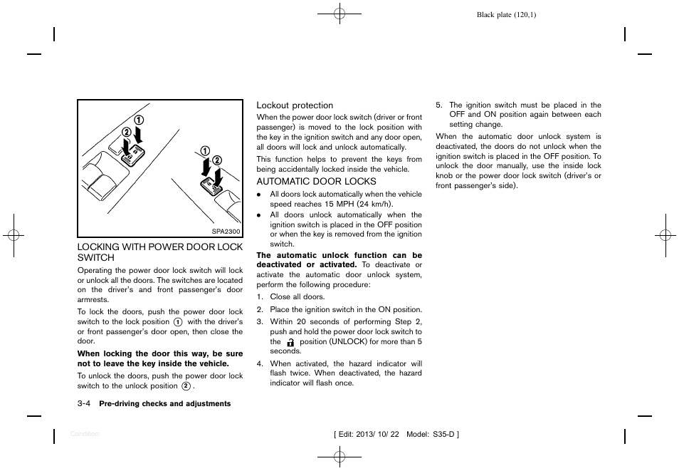 NISSAN 2014 Rogue Select - Owner's Manual User Manual | Page 122 / 323