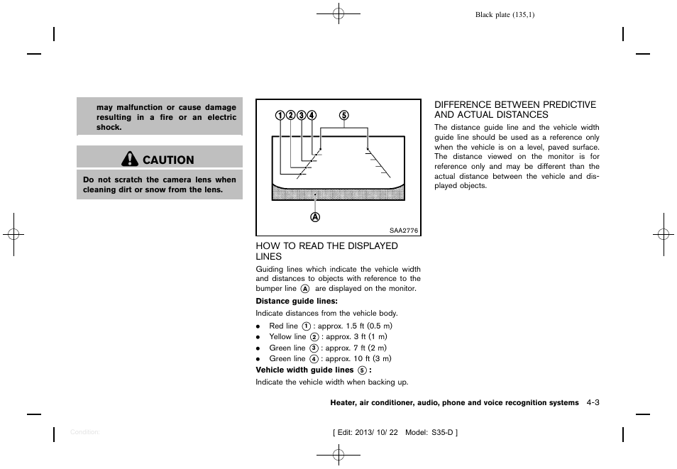 Caution | NISSAN 2014 Rogue Select - Owner's Manual User Manual | Page 137 / 323