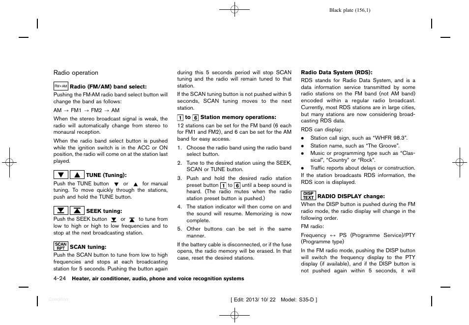 NISSAN 2014 Rogue Select - Owner's Manual User Manual | Page 158 / 323