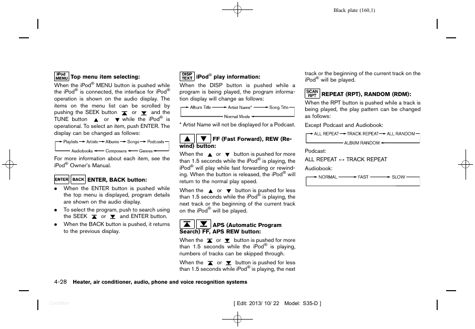 NISSAN 2014 Rogue Select - Owner's Manual User Manual | Page 162 / 323