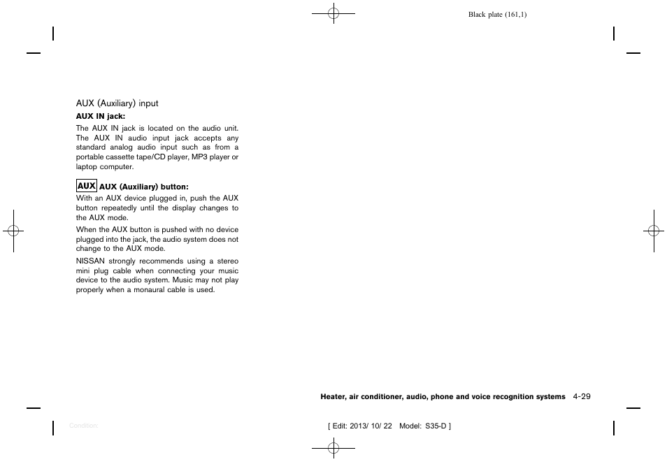NISSAN 2014 Rogue Select - Owner's Manual User Manual | Page 163 / 323