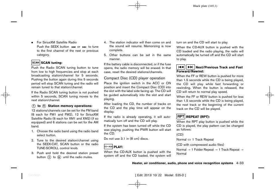 NISSAN 2014 Rogue Select - Owner's Manual User Manual | Page 167 / 323
