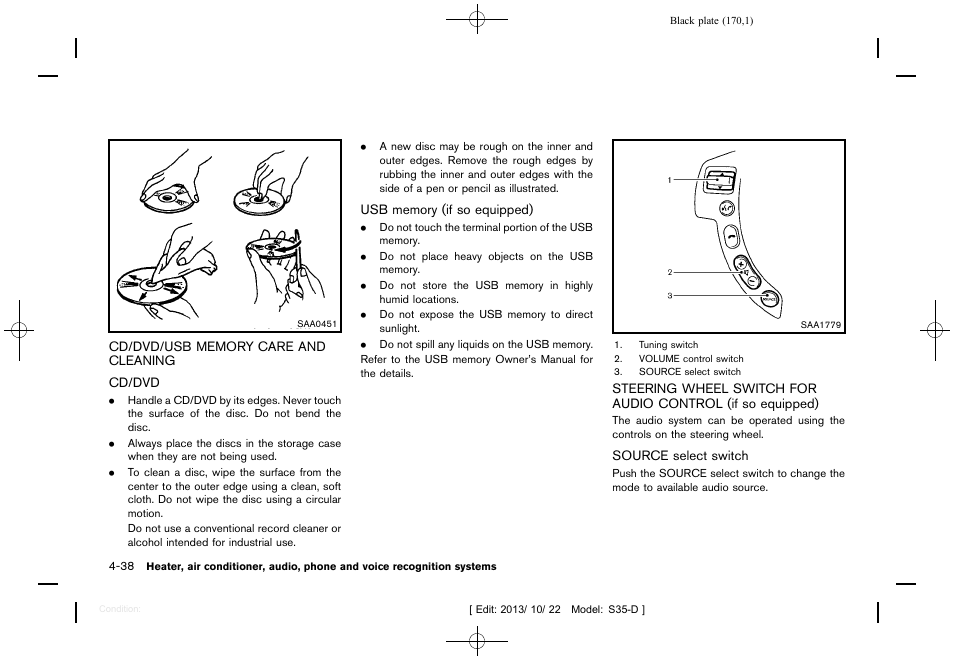 NISSAN 2014 Rogue Select - Owner's Manual User Manual | Page 172 / 323