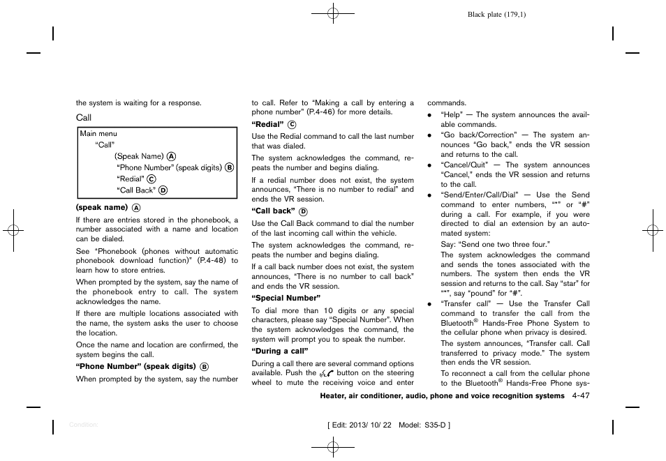 NISSAN 2014 Rogue Select - Owner's Manual User Manual | Page 181 / 323