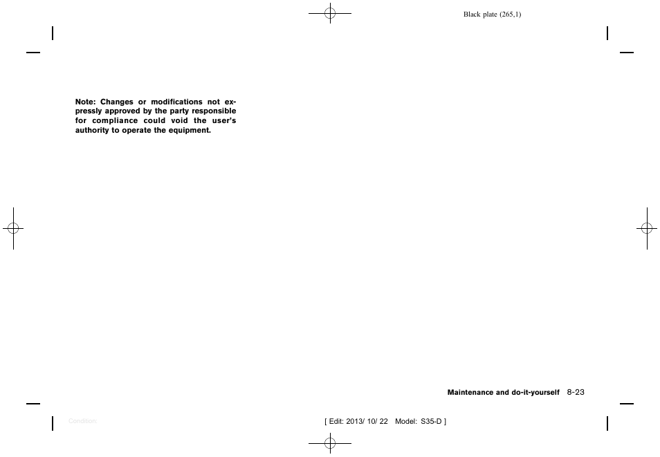 NISSAN 2014 Rogue Select - Owner's Manual User Manual | Page 267 / 323