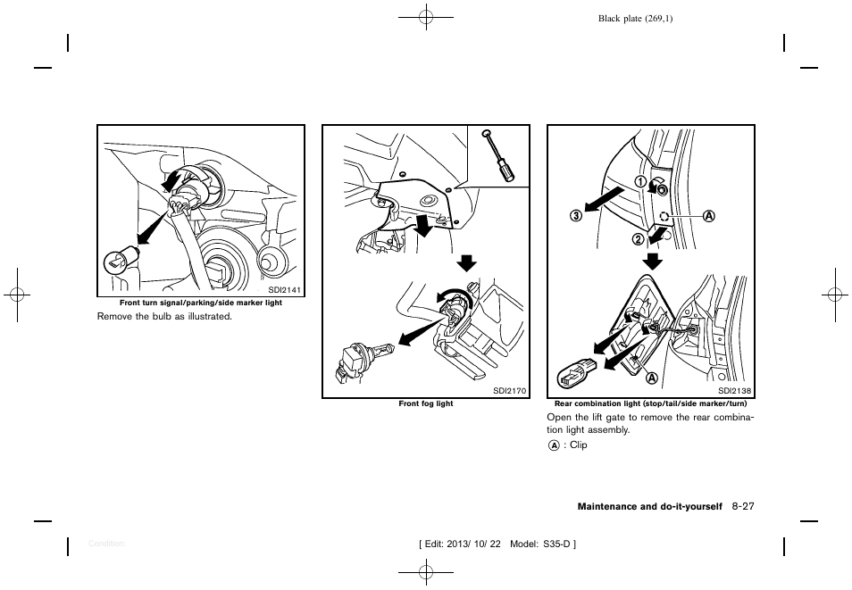 NISSAN 2014 Rogue Select - Owner's Manual User Manual | Page 271 / 323