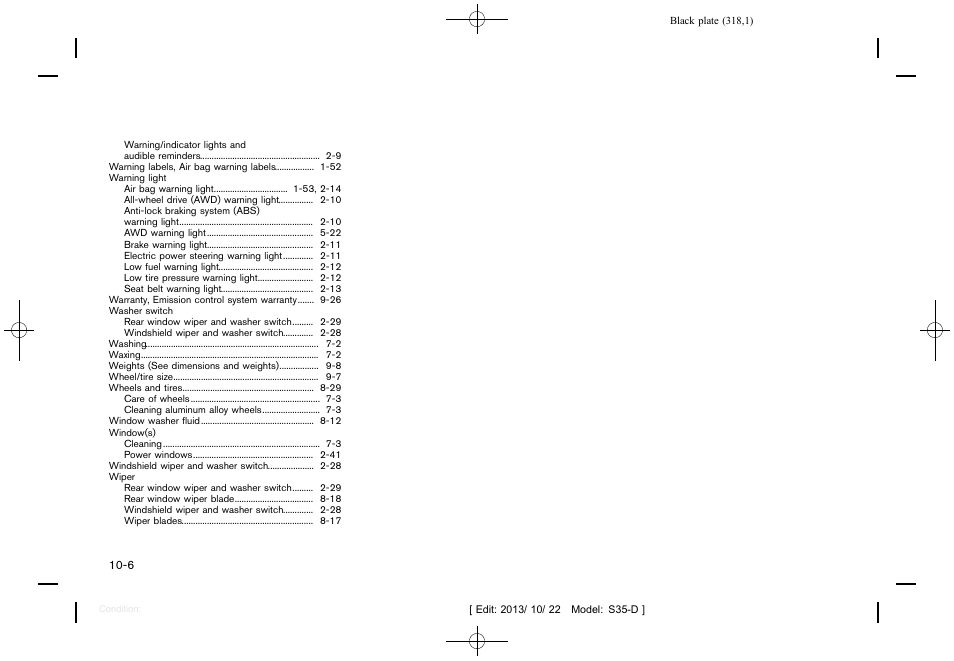 NISSAN 2014 Rogue Select - Owner's Manual User Manual | Page 320 / 323