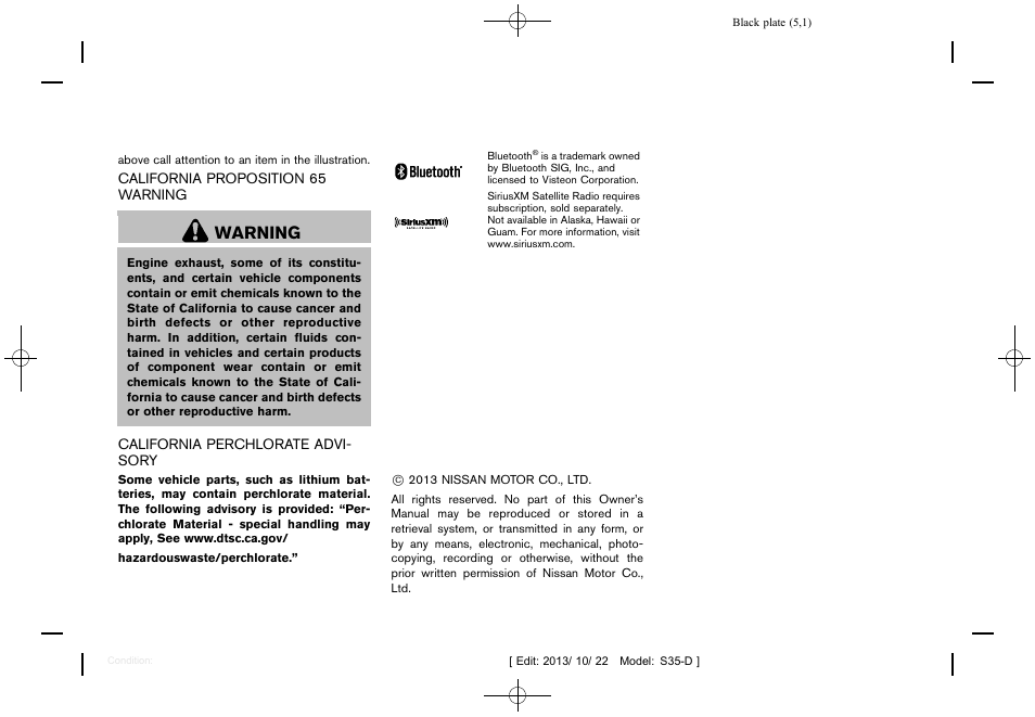 Warning | NISSAN 2014 Rogue Select - Owner's Manual User Manual | Page 4 / 323