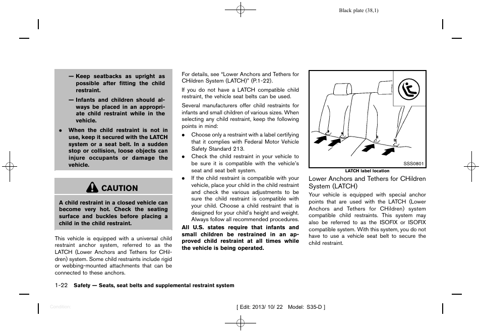 Caution | NISSAN 2014 Rogue Select - Owner's Manual User Manual | Page 40 / 323