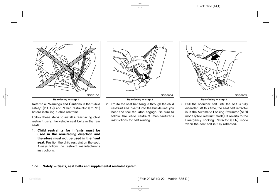 NISSAN 2014 Rogue Select - Owner's Manual User Manual | Page 46 / 323