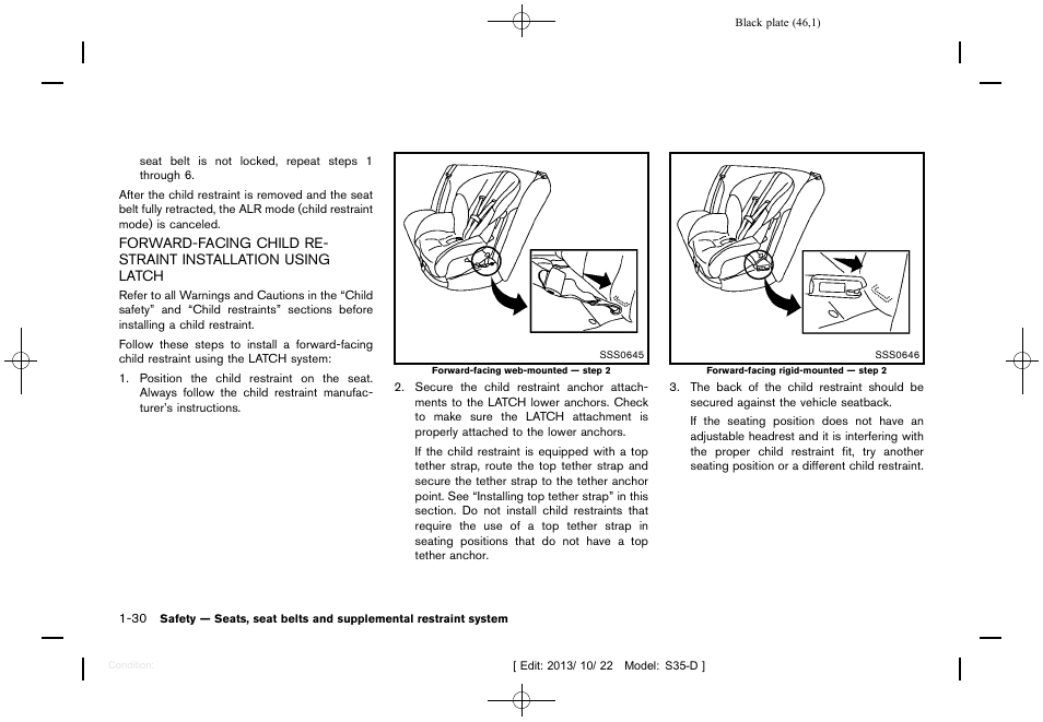 NISSAN 2014 Rogue Select - Owner's Manual User Manual | Page 48 / 323