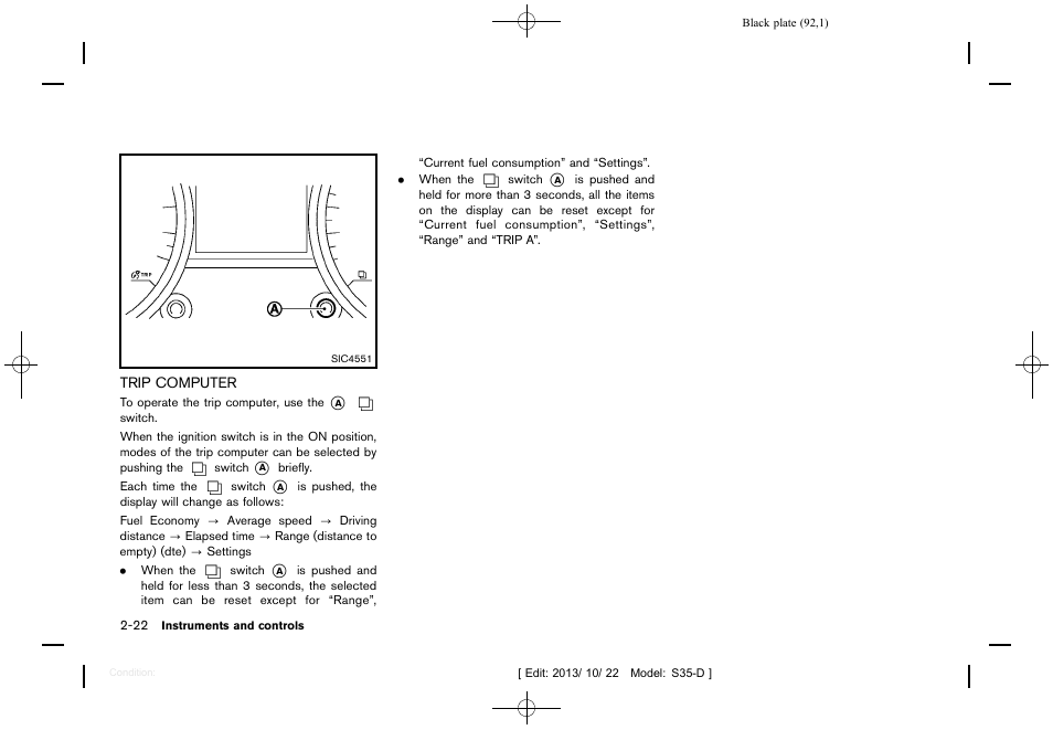 Trip computer -22 | NISSAN 2014 Rogue Select - Owner's Manual User Manual | Page 94 / 323
