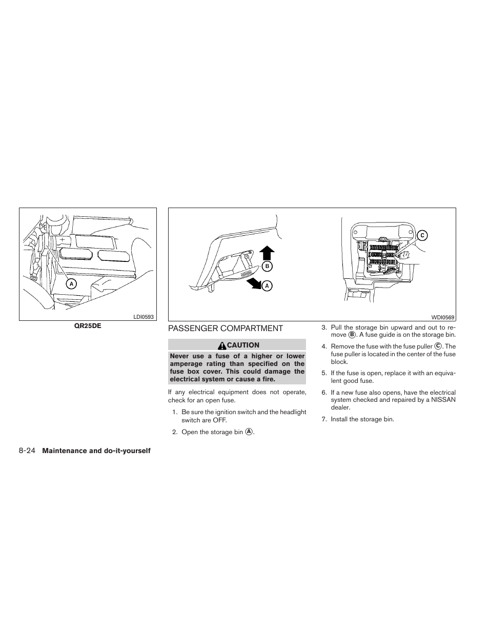 Passenger compartment -24 | NISSAN 2011 Sentra - Owner's Manual User Manual | Page 309 / 366