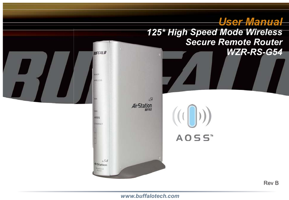 Buffalo Technology WZR-RS-G54 User Manual | 107 pages